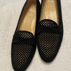 Amalfi Black Suede Loafers 8M